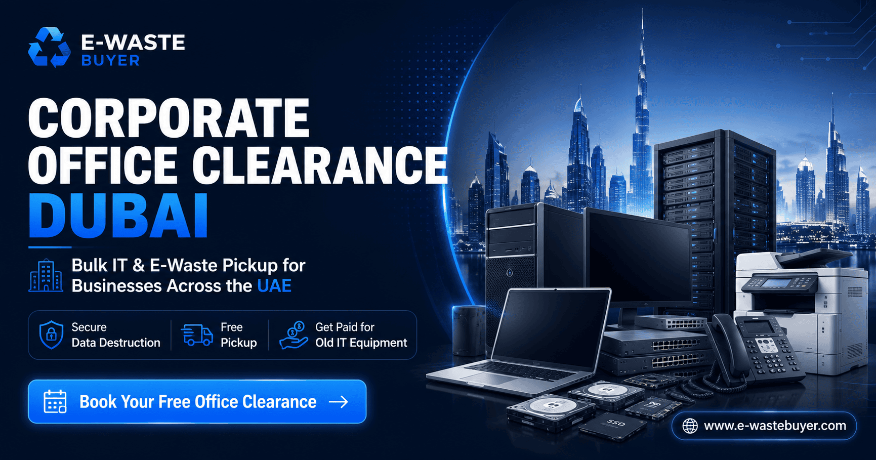 Corporate Office Clearance in Dubai: The Complete Guide to Bulk E-Waste Pickup for Businesses