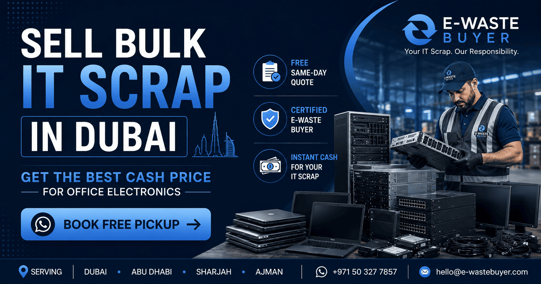 Sell Bulk IT Scrap in Dubai: Get the Best Cash Price for Office Electronics (2026 Guide)
