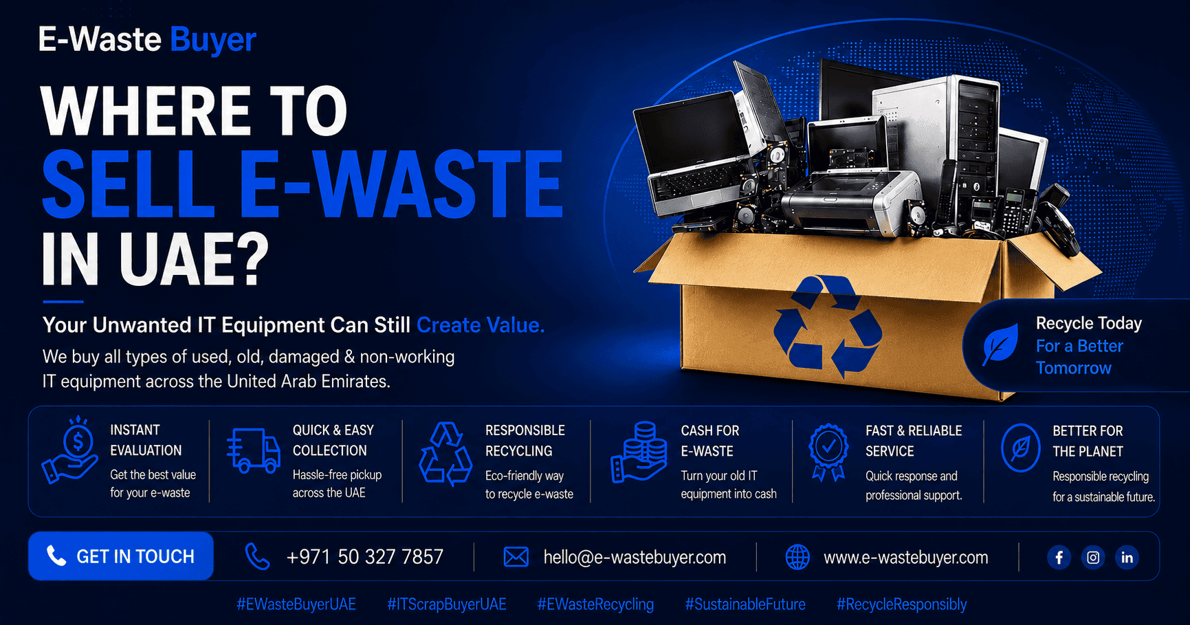 Where to Sell E-Waste in UAE? Choosing the Right IT Scrap Buyer UAE